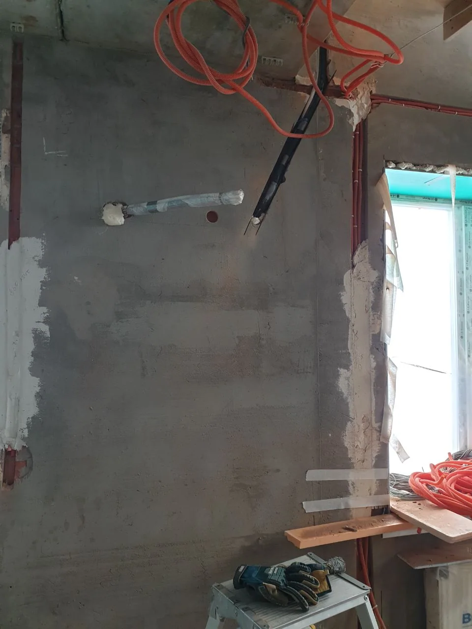 Закладка магистрали под кондиционер 24 BTU, 1 этаж, частный дом, Альгешево